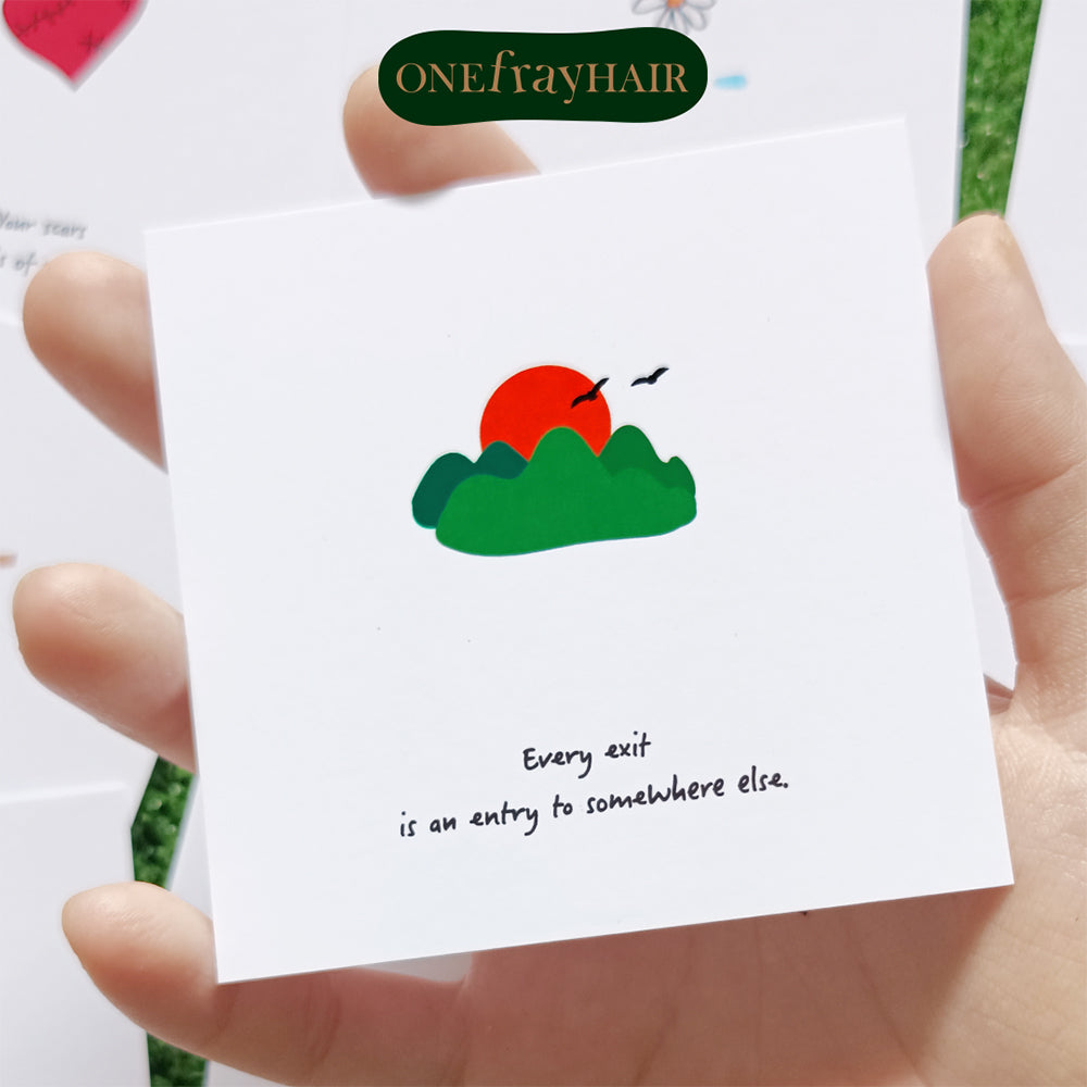 Minimalist Doodles Motivational Mini Cards
