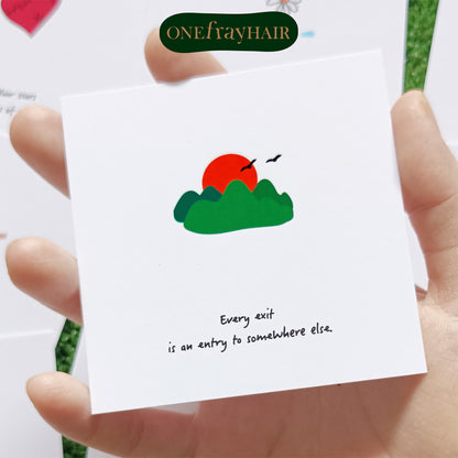 Minimalist Doodles Motivational Mini Cards