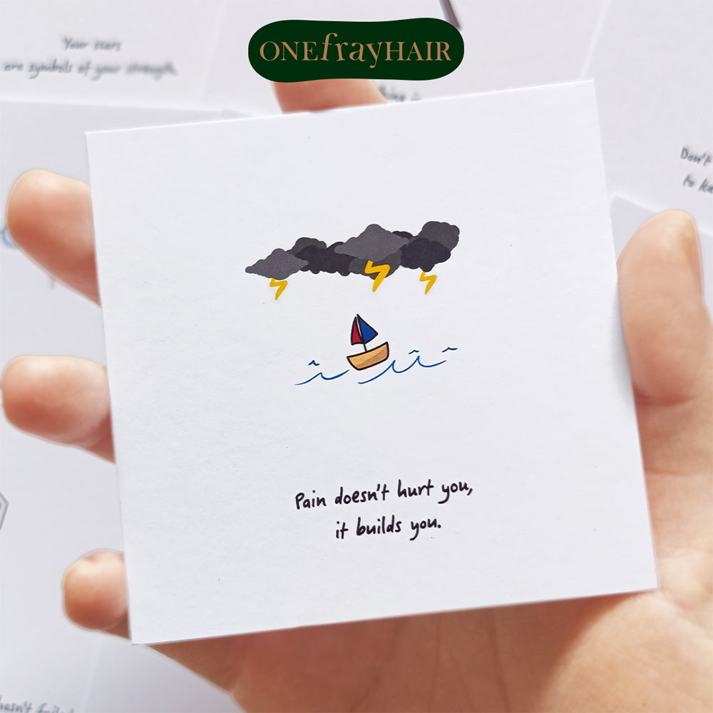 Minimalist Doodles Motivational Mini Cards