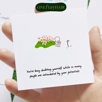 Minimalist Doodles Motivational Mini Cards